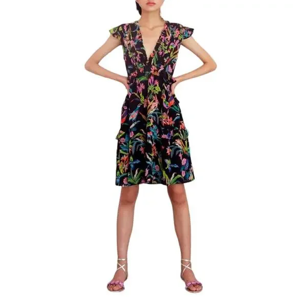 BANJANAN Chandra Silk Dress XS - Picture 2 of 12